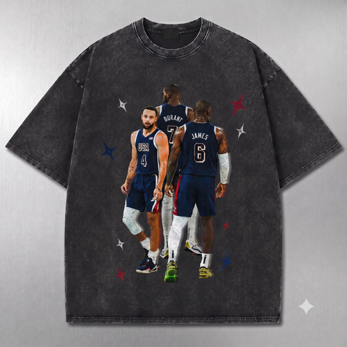 Philadelphia 76ers James #23 Vintage Basketball Graphic Tee