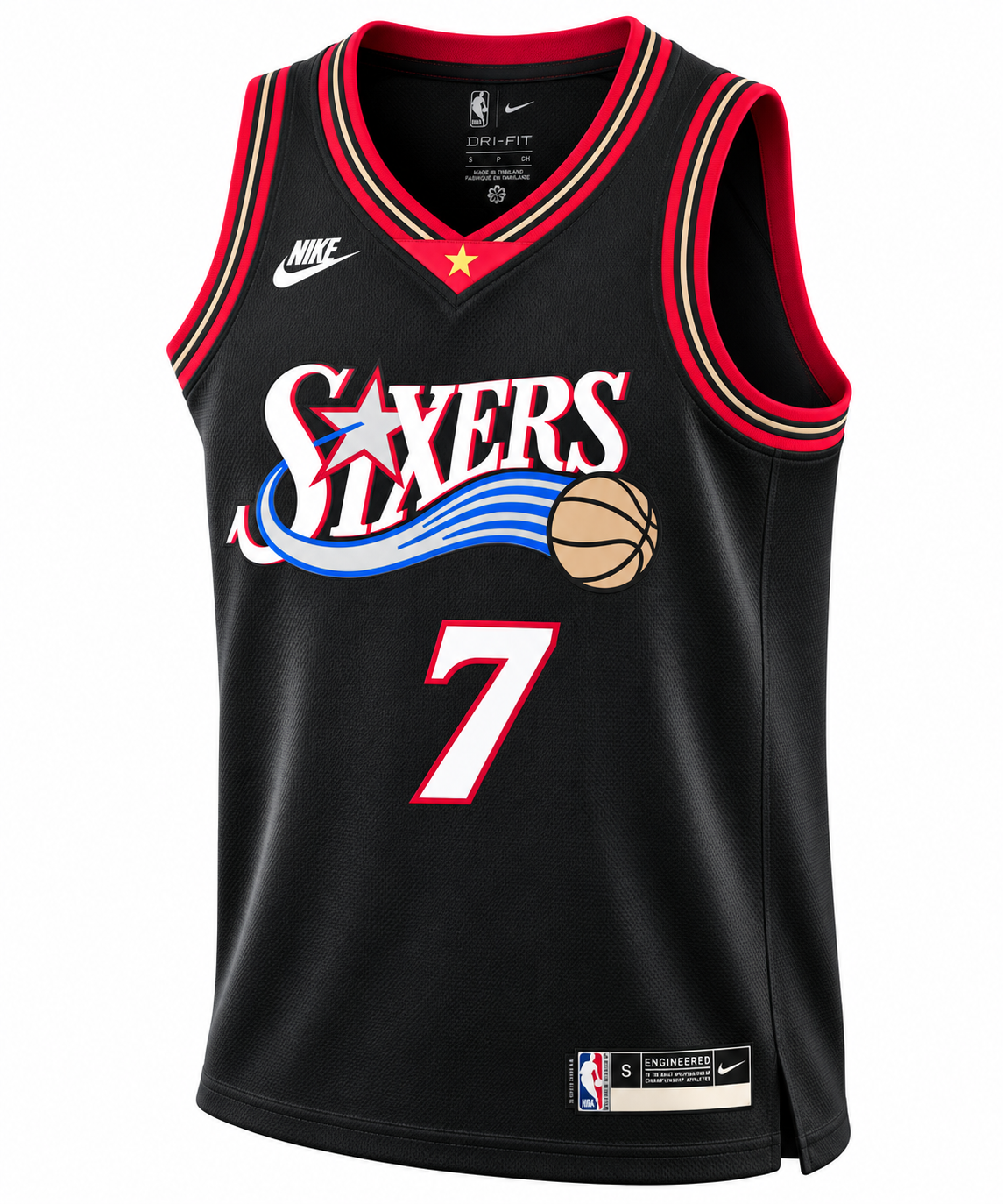 Philadelphia 76ers Edition Swingman Jersey Jaylen Brown - All Stitched