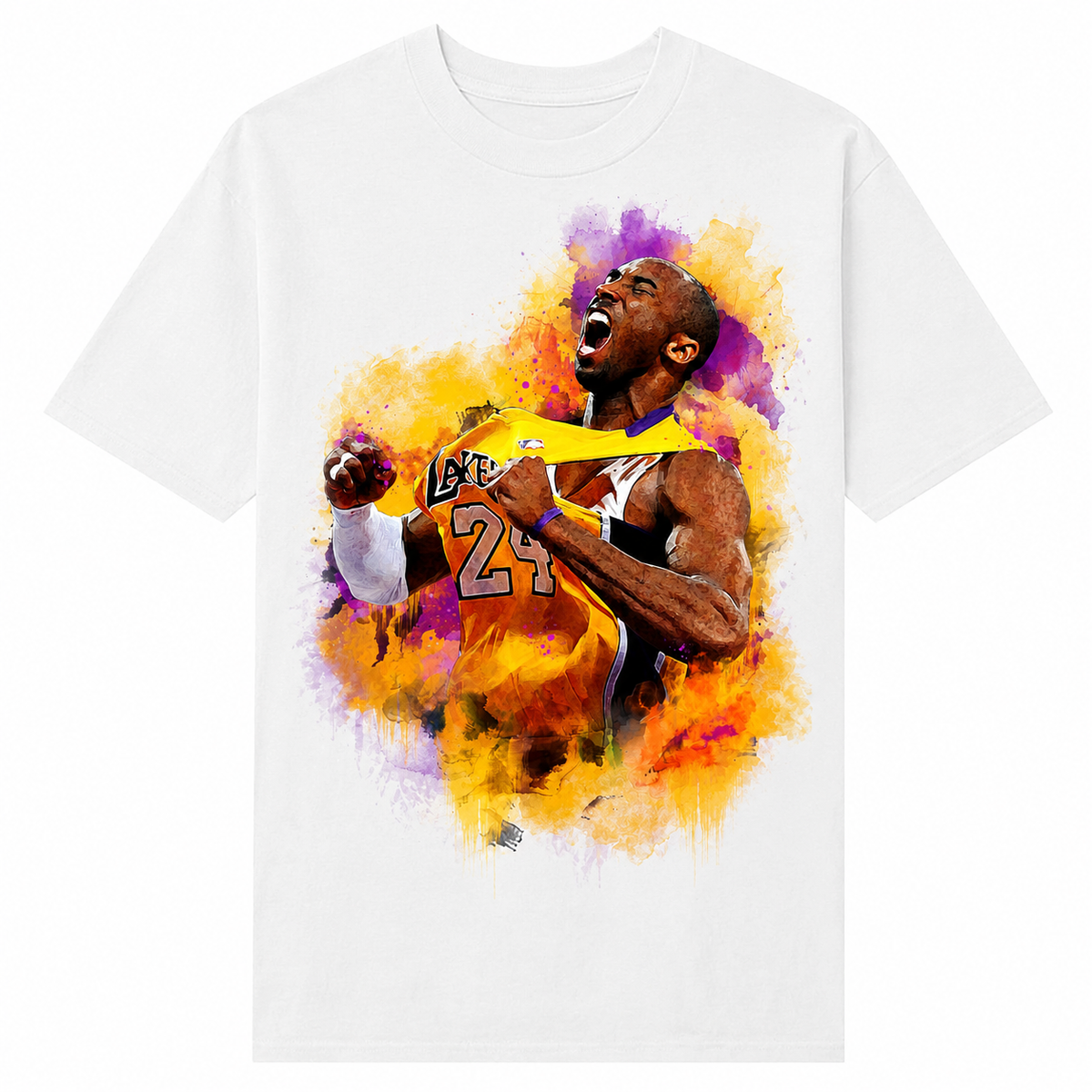 Kobe Paint Brush White T-shirt