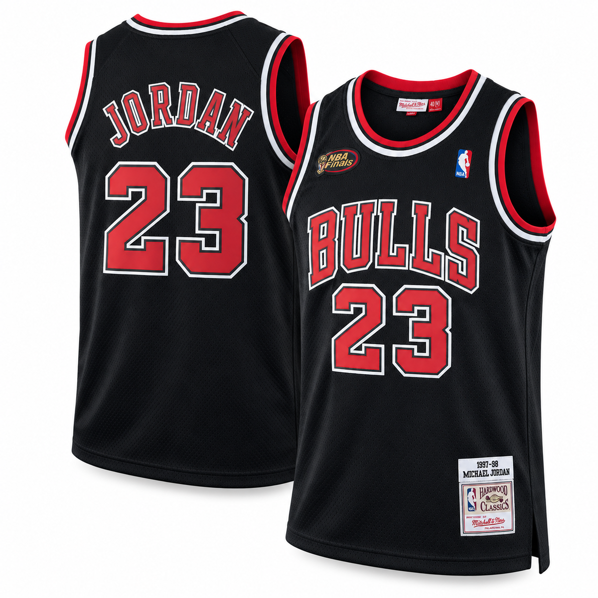 Unisex Michael Jordan #23 Chicago Bulls 1997-98 Hardwood Classics Basketball Jersey - All Stitched