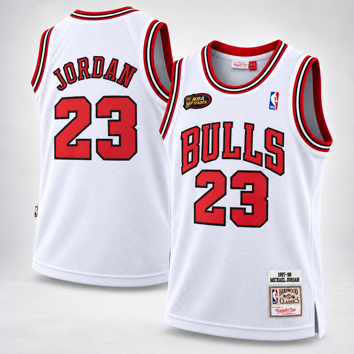 Unisex Michael Jordan #23 Chicago Bulls 1997-98 Hardwood Classics Basketball Jersey - All Stitched