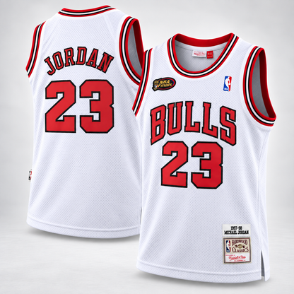 Unisex Michael Jordan #23 Chicago Bulls 1997-98 Hardwood Classics Basketball Jersey - All Stitched