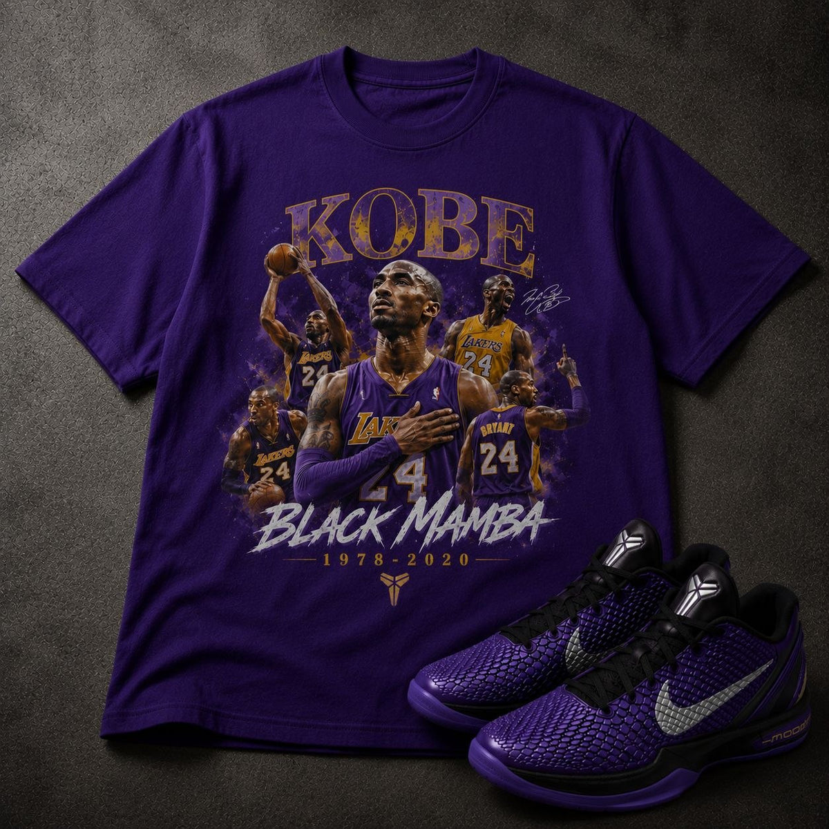 Black Mamba Legend Tshirt - Unisex Purple