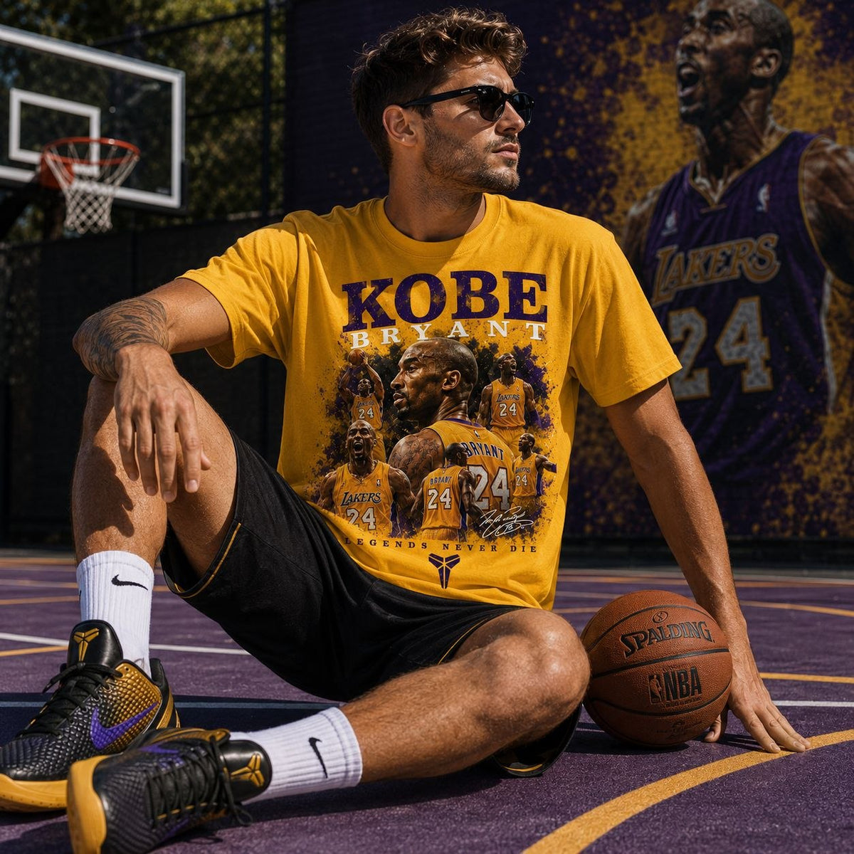 Black Mamba Legend Tshirt - Unisex Yellow