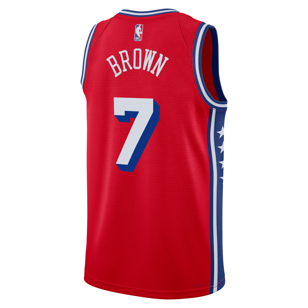 Philadelphia 76ers Edition Swingman Jersey Jaylen Brown - All Stitched