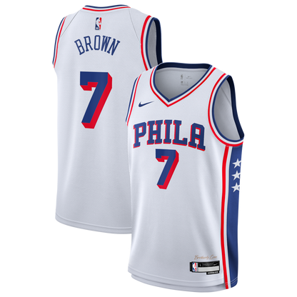 Philadelphia 76ers Edition Swingman Jersey Jaylen Brown - All Stitched