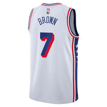 Philadelphia 76ers Edition Swingman Jersey Jaylen Brown - All Stitched