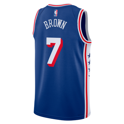 Philadelphia 76ers Edition Swingman Jersey Jaylen Brown - All Stitched