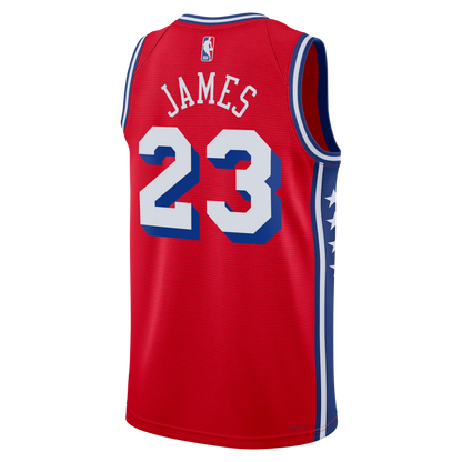 LeBron James Royal Swingman Jersey Philadelphia 76ers - All Stitched