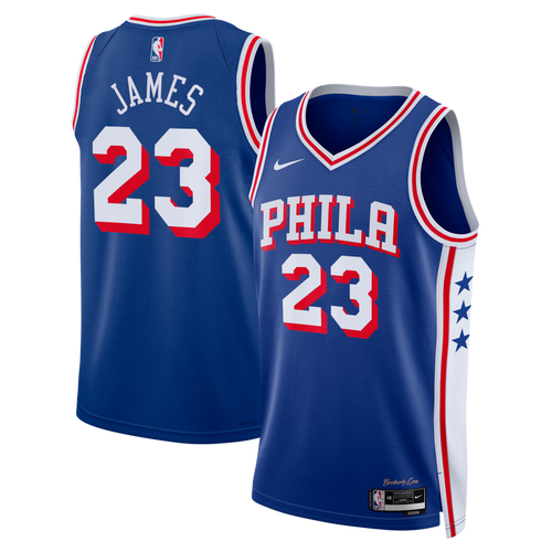 Unisex Philadelphia 76ers LeBron James Royal Swingman Jersey - All Stitched