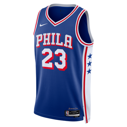 LeBron James Royal Swingman Jersey Philadelphia 76ers - All Stitched