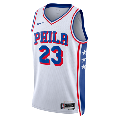 LeBron James Royal Swingman Jersey Philadelphia 76ers - All Stitched